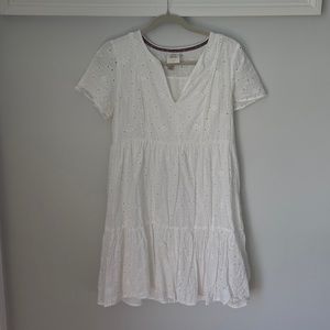 White eyelet dress